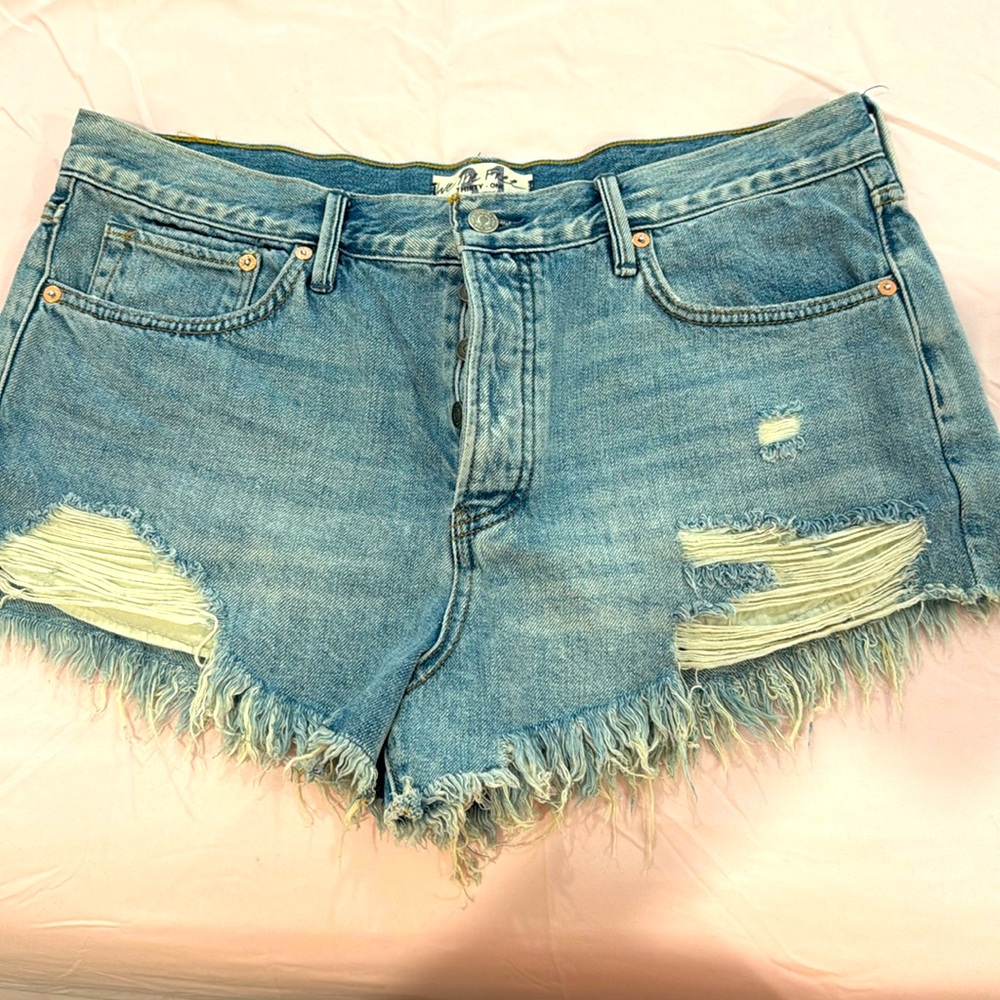 Free people jean shorts